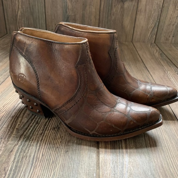 Ariat Shoes - Ariat Brown Leather Ankle Boots